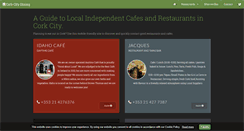 Desktop Screenshot of corkcitydining.com